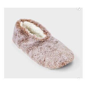 NEW Lemon Women's Slipper Faux Fur Size S/M